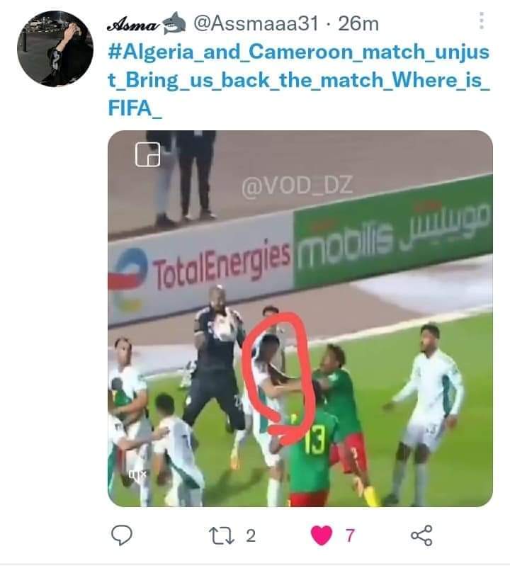 HadriKacime's tweet photo. La possibilité de replay.
#الماتش_يتعاود https://t.co/XaP6zigbPG