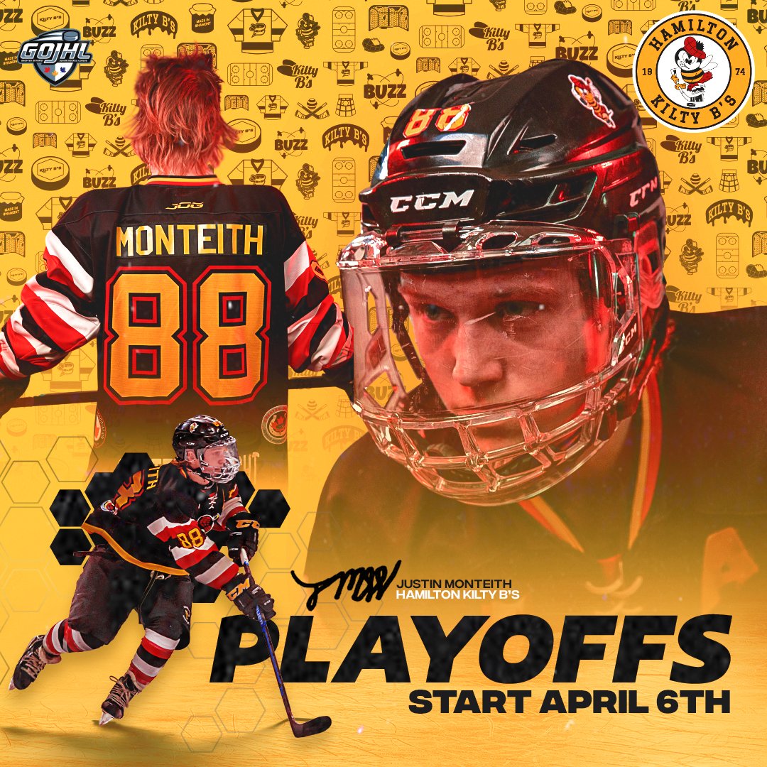 ❗Set a reminder

NEXT WEEK: Playoffs begin here in #HamONT at Mountain Arena on Wednesday April 6th | 7pm.

#BringBackTheBuzz | #GOJHL