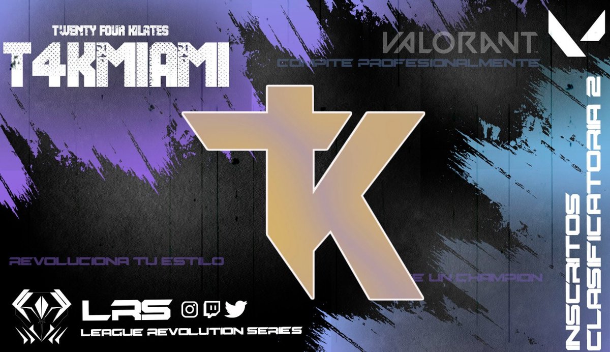 Reverseleague_'s tweet photo. Y así se presenta T4K al Clasificatorio 2 de LRS,Mostrando potencial y gran fanaticada, Se les desea mucho éxito en sus enfrentamientos.
@T4KEsports https://t.co/nX2P0GTjBL