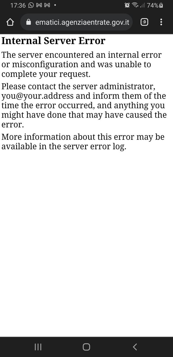 sandrowilcke's tweet image. Il sito agenziaentrate.gov.it è giù da più di un&apos;ora
#Fisconline