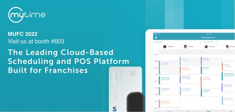 We’re excited to connect with the franchise community at #MUFC2022! Visit @MyTime at booth #603 today and tomorrow to see how our cloud-based platform can transform your franchise. Meet with our team at MUFC: bit.ly/MUFC-2022 #MUFC #franchising #franchise <a href="/franupdatemedia/">Franchising.com</a>