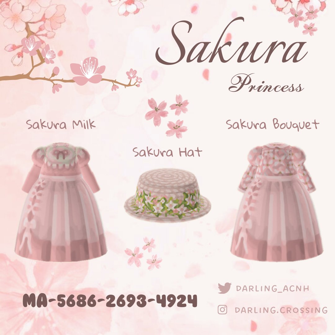 darling_acnh's tweet photo. 🌸 Sakura collection - part 2🌸
#サクラ #cherryblossom #ACNH https://t.co/oFi8qJXeBO