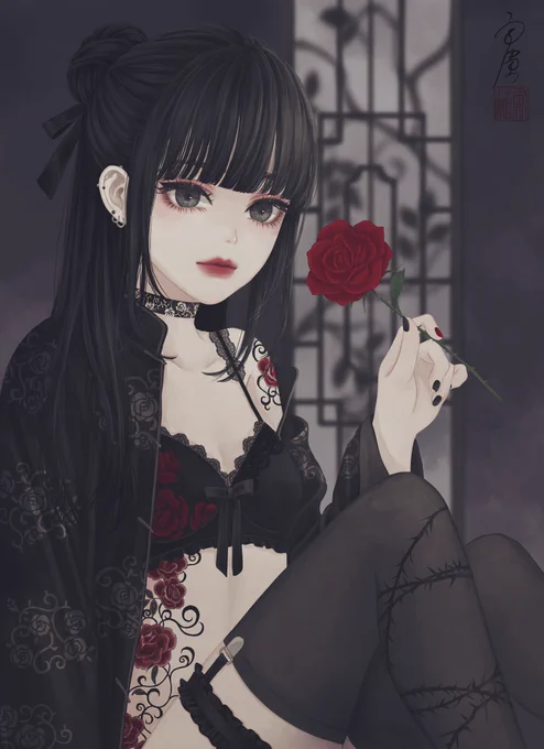 #今月描いた絵を晒そう

中華ランジェリーと和風ランジェリー、そして刺青。 