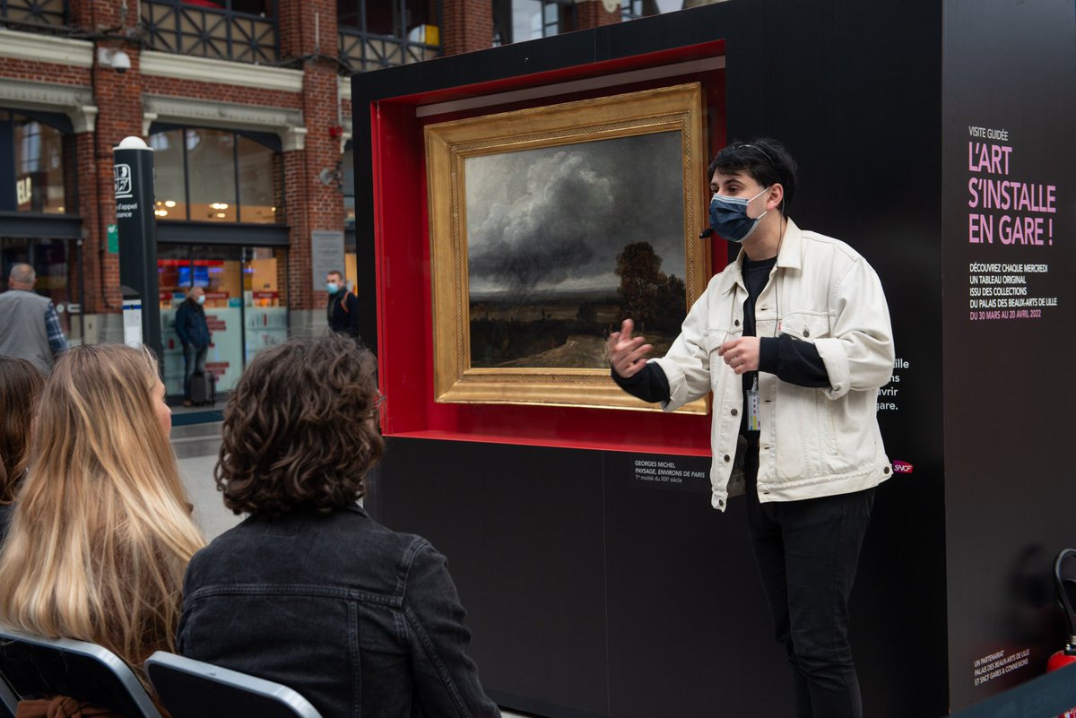 🚈 😃 L'ART S'INSTALLE EN GARE!
👌Inédit à Lille : pr la 1ère fois, nous exposons des œuvres originales en gare Lille Flandres pour les présenter au public!
🗣️ Chaq mercredi jusqu'au 20 avril, un 🖼️ du <a href="/PBALille/">PBA Lille</a> à découvrir
🕒 Médiation à 11h,12h,13h,15h,16h &amp; 17h
🤝<a href="/ConnectGares/">SNCF Gares & Connexions</a>