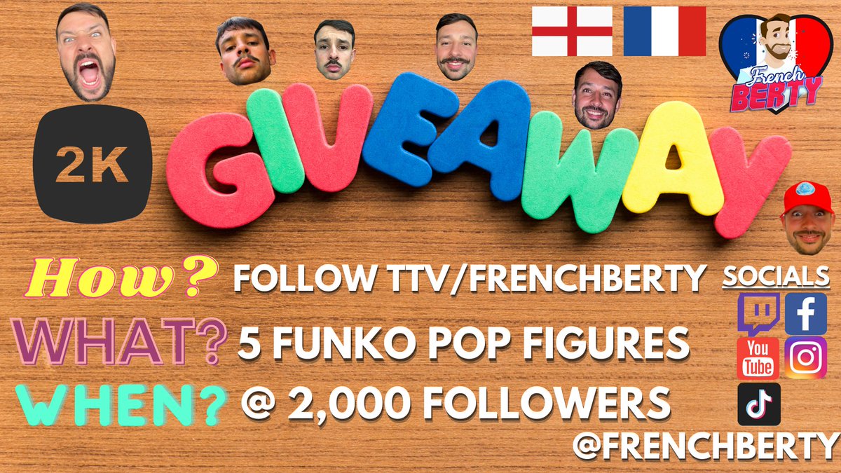 I'm nearly at 2,000 Follower on Twitch so time to say thank you and give back! :D 
Its as simple as keeping an eye out for when I hit 2k, ill do another post but Retweet this! :D 
I may add some more prizes!
See you on the channel! <3 🇫🇷🎮🐐
#Giveaways #prizes #streamer #twitch