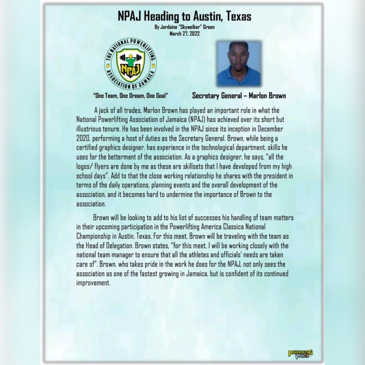 PowerliftingJM's tweet photo. NPAJ Heading to Austin, Texas.
Powerlifting Voice serving up interesting reads.
.
โ๐๐ฏ๐ฆ ๐๐ฆ๐ข๐ฎ, ๐๐ฏ๐ฆ ๐๐ณ๐ฆ๐ข๐ฎ, ๐๐ฏ๐ฆ ๐๐ฐ๐ข๐ญ.โ
.
.
.
#NPAJ #powerliftingjm #utech #powerlifing
#powerliftinglife #lifting #jamaica #jamaicamoves
#heavy #heavylift #competition #National https://t.co/ciwjmLXM9I
