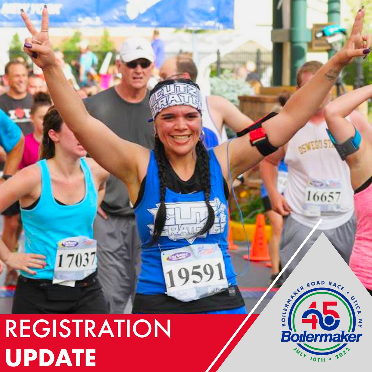 Boilermaker15K's tweet photo. ๐ฃ Registration update!
There are still spots available in the Worldโs Greatest 15K presented by @ExcellusBCBS. Register today! ๐ https://t.co/5Z0eu1NQCE
#Boilermaker15K #MoreThanARace #madeinutica #3run5 #runupstate https://t.co/TuERYrhwhl