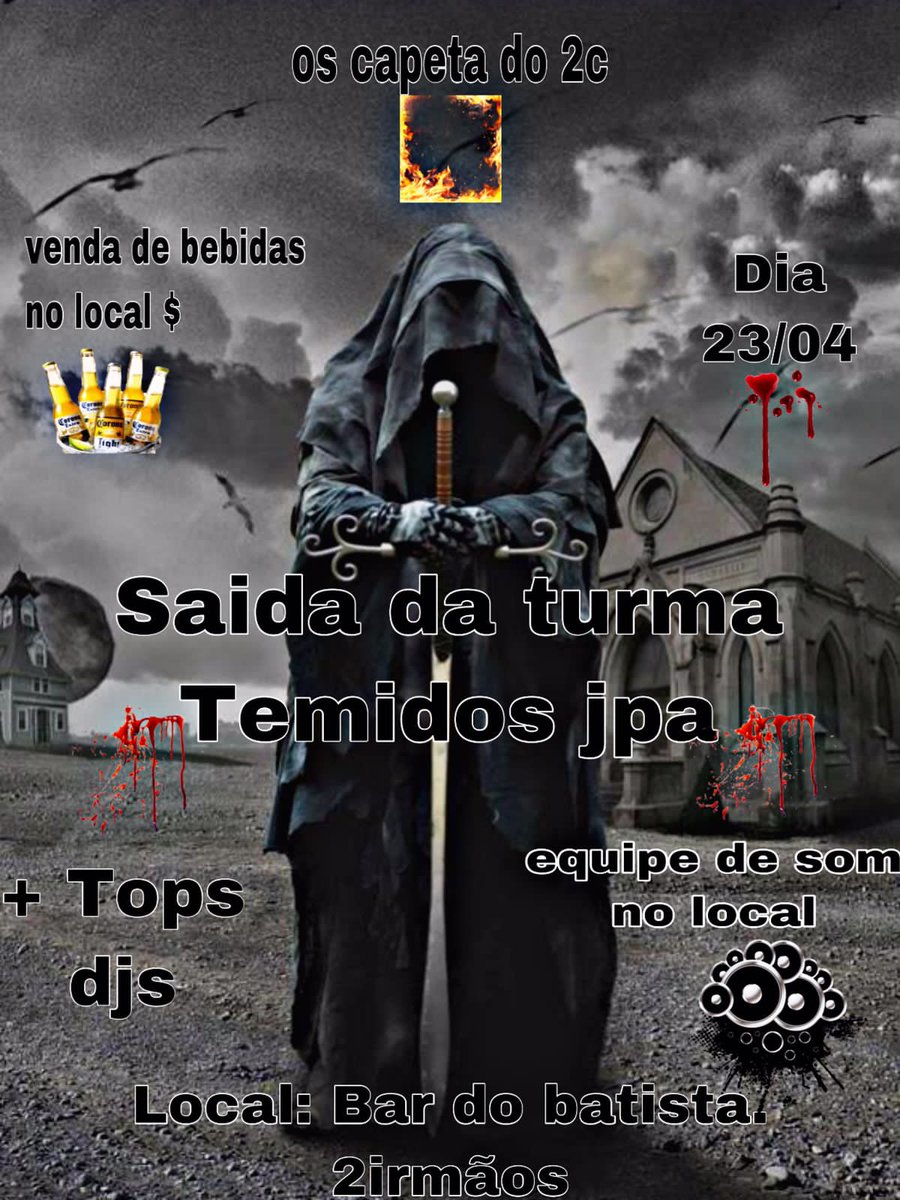 DeTemidos's tweet photo. Abril é queles pikes.  Brota e convoca, serar todos bem recebidos..🙅🏽‍♂️👻👊 https://t.co/TGvnzks05H