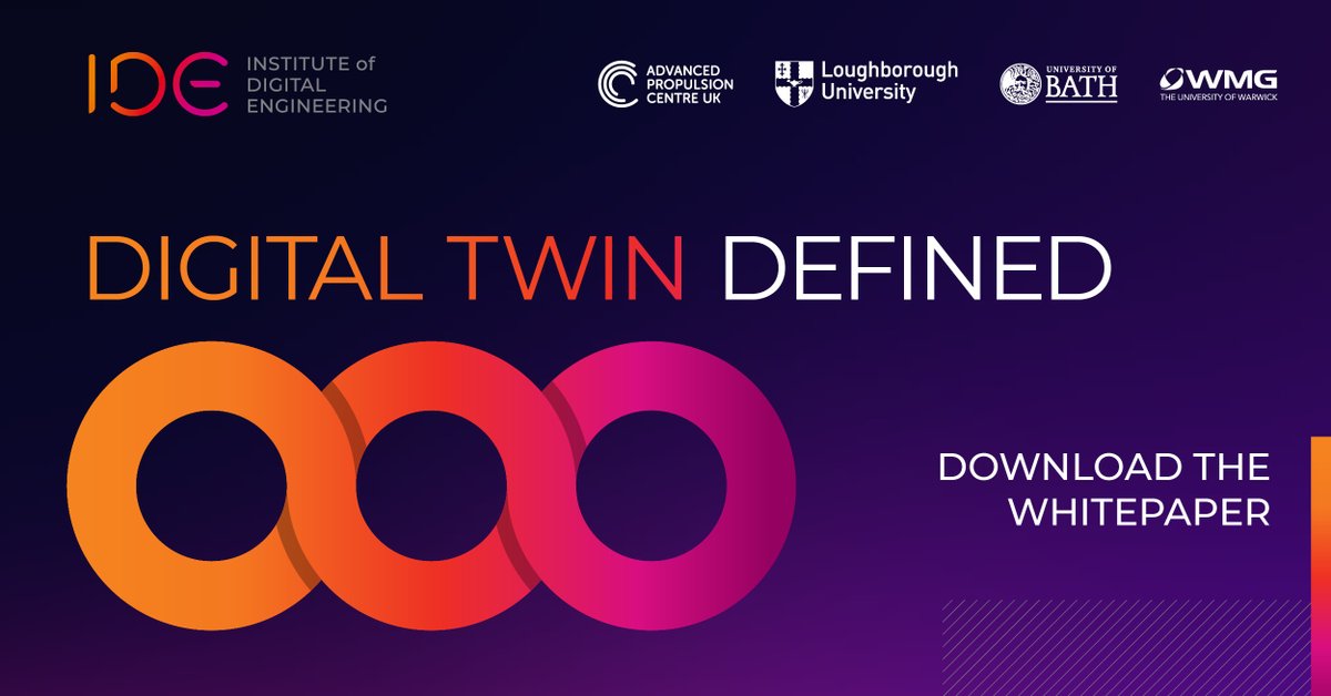 For 6 months we have led an academic/industry collaboration to create a structured definition for Digital Twins.  Today is launch day! 
Download our Whitepaper on ‘Harnessing the Digital Twin for real competitive advantage' here: bit.ly/3JOClNI
