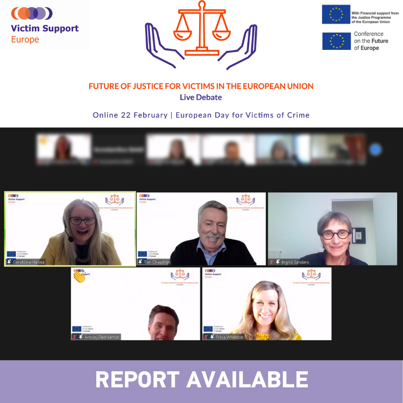 VictimSupportEU's tweet photo. The "Future of Justice for Victims in the EU" event report is out!
⚖️ This debate focused on some of the major challenges & opportunities encountered by #victims during their journey towards #justice
🔗Read more: https://t.co/sJPP2rG0pS
#TheFutureIsYours #SafeJusticeForVictims https://t.co/5Fsgtz2fY8
