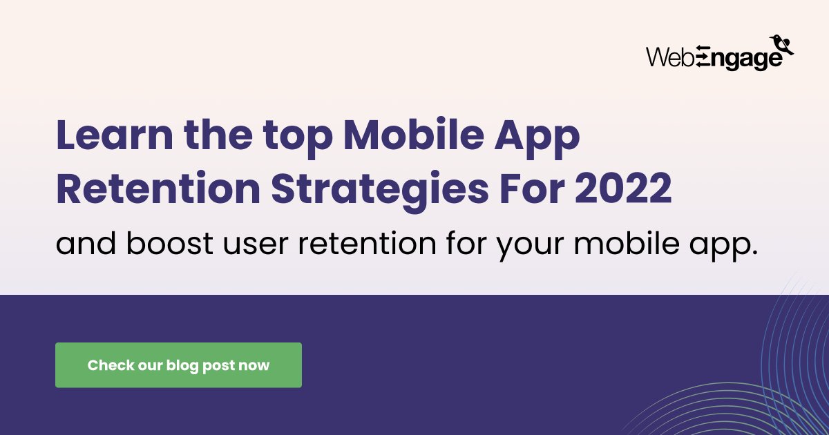 WebEngage's tweet photo. As per reports, three out of ten apps get uninstalled within 30 days of a download😢
How to make your customers stick to your #MobileApp?
Get your answer here👇
https://t.co/qUgEF0sfvk
#BlogPost #LearnWithWebEngage #Martech #MobileApplications #UserRetention #AppUninstalls https://t.co/q4NkKdgruS
