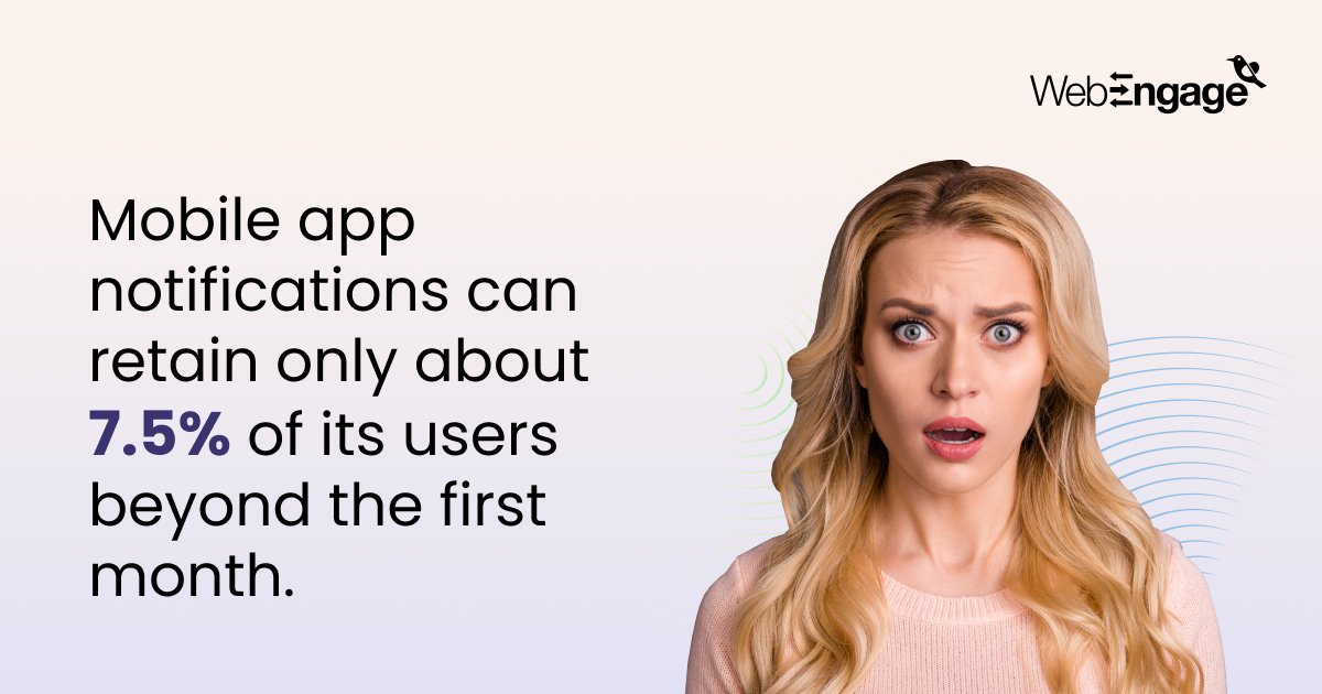 WebEngage's tweet photo. As per reports, three out of ten apps get uninstalled within 30 days of a download😢
How to make your customers stick to your #MobileApp?
Get your answer here👇
https://t.co/qUgEF0sfvk
#BlogPost #LearnWithWebEngage #Martech #MobileApplications #UserRetention #AppUninstalls https://t.co/q4NkKdgruS