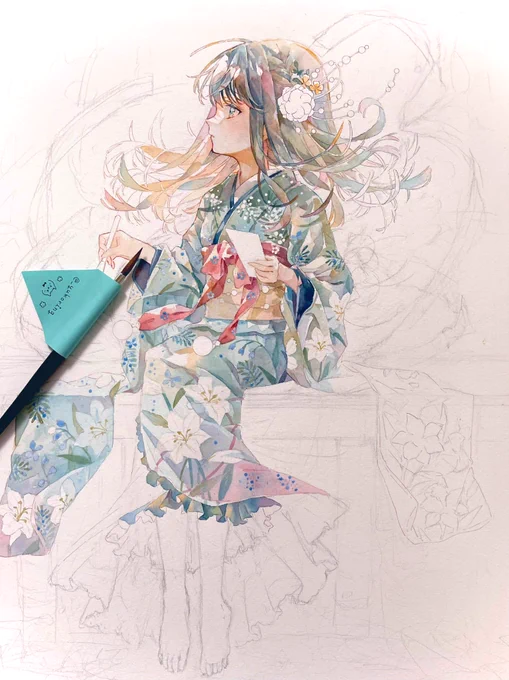 wip*
#watercolour #illustration 