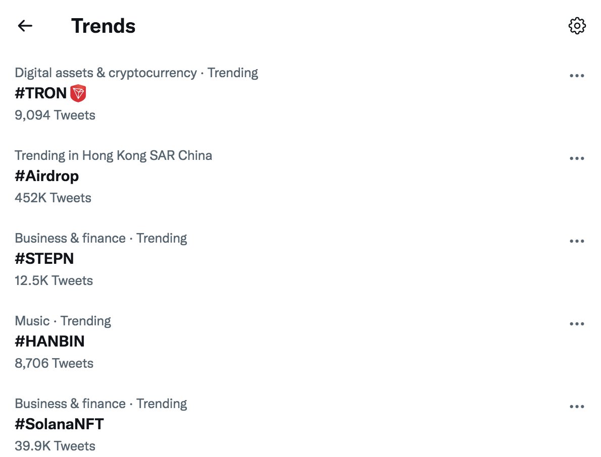 #TRON is trending on Twitter again🔥
