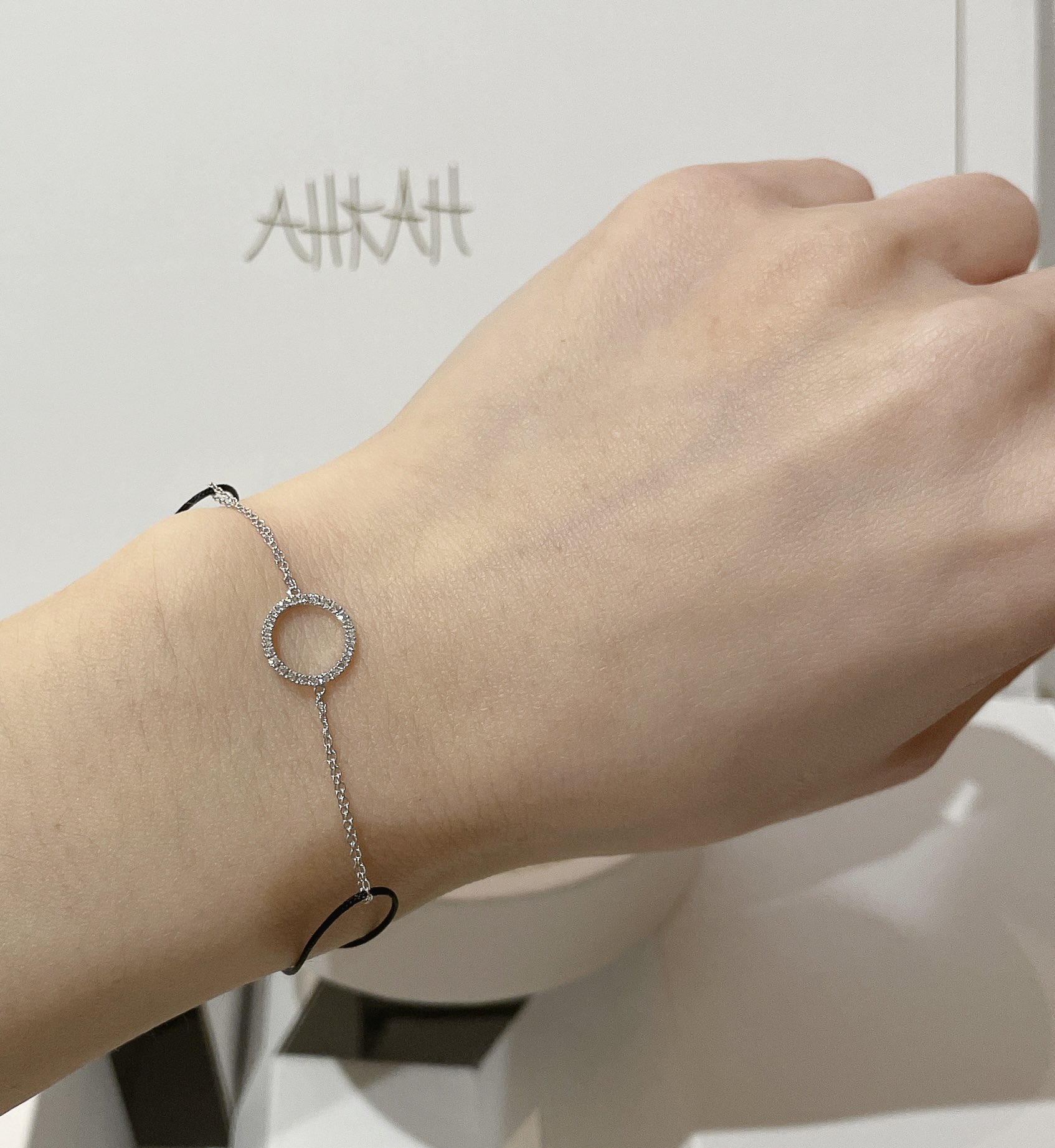 試着のみ ミスチル 桜井着 AHKAH ダイヤモンドブレスレット