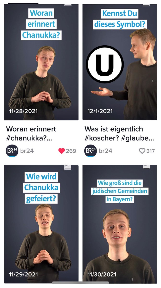 🚀Volontärinnen und Volontäre <a href="/LenjaHuelsmann/">Lenja Hülsmann</a>
 <a href="/almansplaining/">Alexander Arnö</a> <a href="/juliane_rummel/">Juliane Rummel</a> <a href="/BRvolos/">BR Volos</a>
der <a href="/BR24/">BR24</a> #TikTok-Reihe "#Chanukka" 
Herzlichen Glückwunsch Juliane Rummel, Alexander Arnö (Host), Lenja Hülsmann 
<a href="/BLM_Bayern/">BLM</a> 
presseportal.de/pm/62483/51845… <a href="/BR_Presse/">BR - Bayerischer Rundfunk</a>