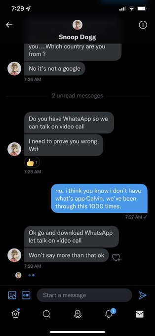 @SnoopDogg if only this was you, that woulda been cool but i was fooled (not really, but they think that<a class="tags" target="_blank" title="On Twitter" href="/?out=eyJ0eXAiOiJKV1QiLCJhbGciOiJIUzUxMiJ9.eyJpYXQiOjE3MjYyOTQ1NDEsImlzcyI6InR3cG9ybnN0YXJzLmNvbSIsIm5iZiI6MTcyNjI5NDU0MSwiZXhwIjoxNzU3ODMwNTQxLCJyZWRpcmVjdF91cmwiOiJodHRwczovL3R3aXR0ZXIuY29tL1Nub29wRG9nZyJ9.S4BEvZ2Xxf-2i2IsGL1Zw_YeHaxUTswhROLrMlB9bxzVq-xo2-TQP_uFalDQc4ejhVgEseMQ1ZjjIOIPzc6MSA">@SnoopDogg</a><a href="/tag/nftcommunity"class="tags"><span>#nftcommunity</span></a>