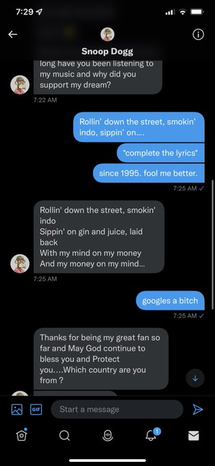 @SnoopDogg if only this was you, that woulda been cool but i was fooled (not really, but they think that<a class="tags" target="_blank" title="On Twitter" href="/?out=eyJ0eXAiOiJKV1QiLCJhbGciOiJIUzUxMiJ9.eyJpYXQiOjE3MjYyOTQ1NDEsImlzcyI6InR3cG9ybnN0YXJzLmNvbSIsIm5iZiI6MTcyNjI5NDU0MSwiZXhwIjoxNzU3ODMwNTQxLCJyZWRpcmVjdF91cmwiOiJodHRwczovL3R3aXR0ZXIuY29tL1Nub29wRG9nZyJ9.S4BEvZ2Xxf-2i2IsGL1Zw_YeHaxUTswhROLrMlB9bxzVq-xo2-TQP_uFalDQc4ejhVgEseMQ1ZjjIOIPzc6MSA">@SnoopDogg</a><a href="/tag/nftcommunity"class="tags"><span>#nftcommunity</span></a>