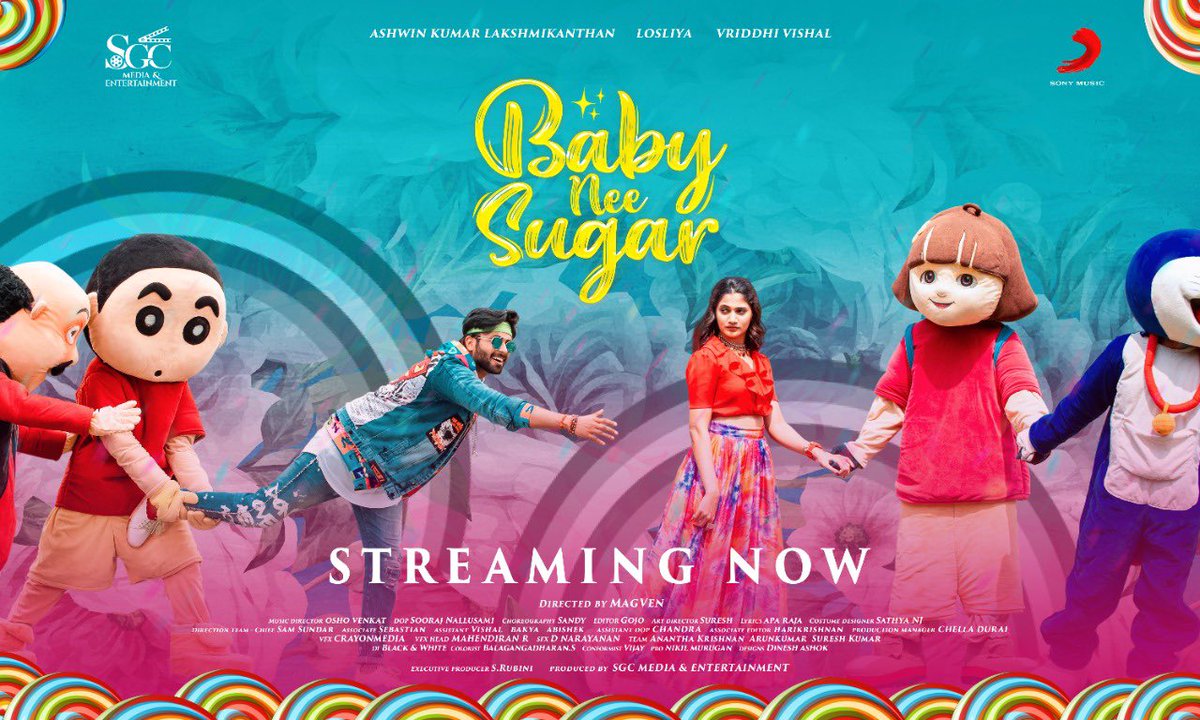 #BabyNeeSugar music video @i_amak #Losliya #Vriddhi @sonymusicsouth

youtu.be/R2u4u5fnCs4

@SGCMedia22 #MagVen @mahiram20 @iamSandy_Off @iamvenkat6 @osho_venkat