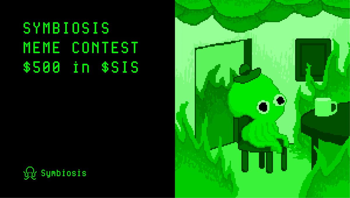 symbiosis_fi's tweet photo. Hello, fellow Symbiotes 👾

We are happy to announce our meme contest! 

🔷 Make a meme about Symbiosis and post it on Twitter with hashtags #SymbiosisFinance and #SymbiosisMemeContest 

🔶 Complete the form - https://t.co/a1buTl3cFc https://t.co/oh3ZGFf9xc