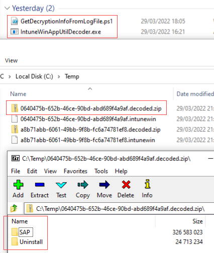 okieselb's tweet photo. New blog post: IME debugging and Intune Win32 App decoding – Part 2
...finally I have a way to get back the necessary decoding info to receive Intune Win32 Apps again👌
#MSIntune #Microsoft #intunewin #IntuneManagementExtension #IntuneWinAppUtilDecoder
https://t.co/PTU15mwkuF https://t.co/H3JtNnFvOV