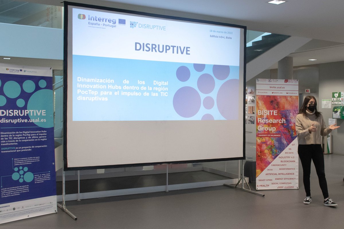 DisruptiveEU's tweet photo. En este los participantes se enfrentaron a desafíos en ciberseguridad que instructores del @BISITE_USAL y de #CeDRI (@ipbraganca) les plantearon.
👉 Más info: https://t.co/na5v4Jygga https://t.co/EJ810mSd76