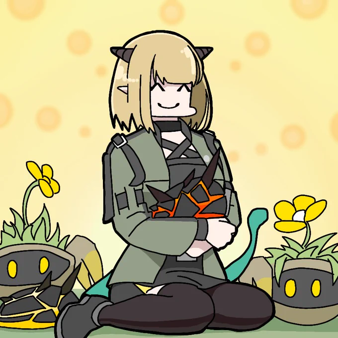 バニラと楽しいペットたち
#アークナイツ 