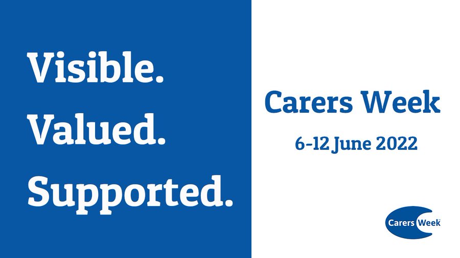 Save the date! #CarersWeek 2022 is taking place on 6-12 June. This year our theme is make caring…

🔹 Visible
🔹 Valued
🔹 Supported

Want to get Carers Week news and updates sent straight to you? Sign up to our mailing list - carersweek.org/newsletter