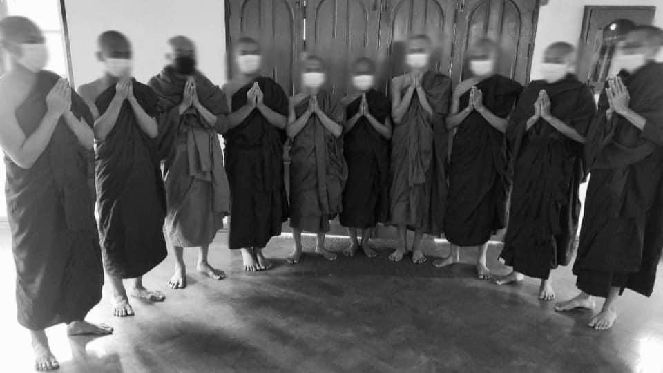 surferdude123's tweet photo. The 415th day of the #Mandalay Sangha Union strike, which is held every year to protest the #MilitaryDictatorship by saying prayers. #2022Mar30Coup  #SaveAbducteesLives  #WhatsHappeningInMyanmar https://t.co/VVU1Cdh3cI