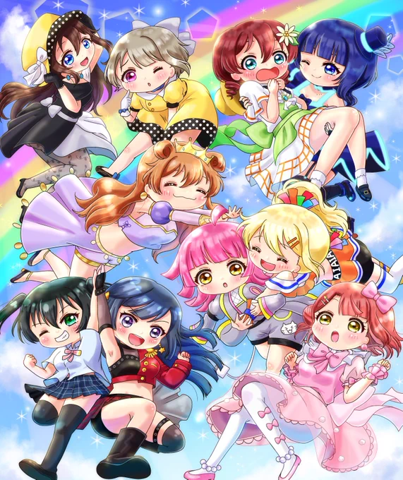 虹アニメ2期までもうあと3日…!?
1期のストーリーも曲も衣装も大好きやから2期もめちゃくちゃ期待してます🌈✨
 #虹ヶ咲 