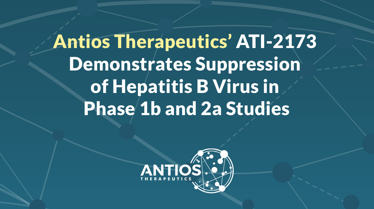 Today, we announced data results presented at @APASL2022 from SAVE-1, our Phase 1b and 2a study evaluating ATI-2173 for the treatment of #HepatitisB virus. prn.to/3iPQzlu #APASL2022