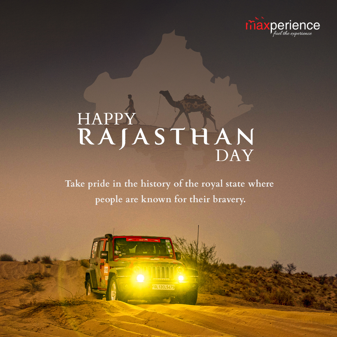maxperience_in's tweet photo. Having the glory of its history, culture, and royalty, Rajasthan embraces the best desert trails in India. 
Team Maxperience wishes you all a very Happy Rajasthan Day.

-

#events #brand #Event #marketing #maxperienceevents #maxperience #rajasthan #RajasthanDiwas #RajasthanDay https://t.co/bRouemVbxy
