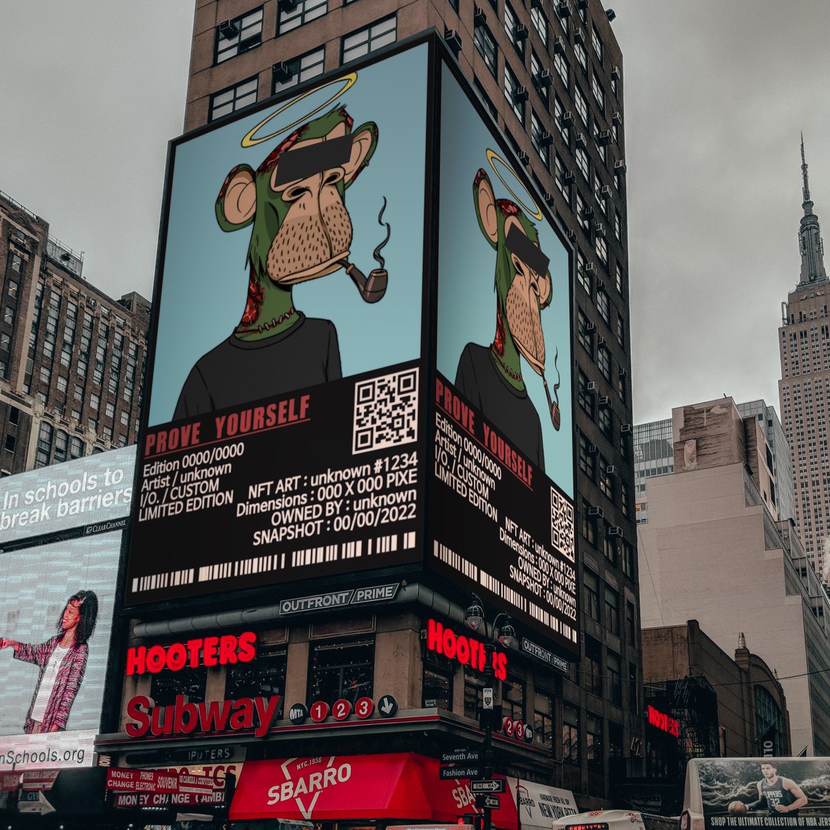 현실세계 전광판에 자신의 NFT 띄워서 자랑할 수 있다면 얼마나 멋질까요? #NFT #OPENSEA #Giveaway #BSC #NFTs #ETH #NFTGiveaway #NFTcommunity #Metaverse #nftart #nftcollector #NFTartist