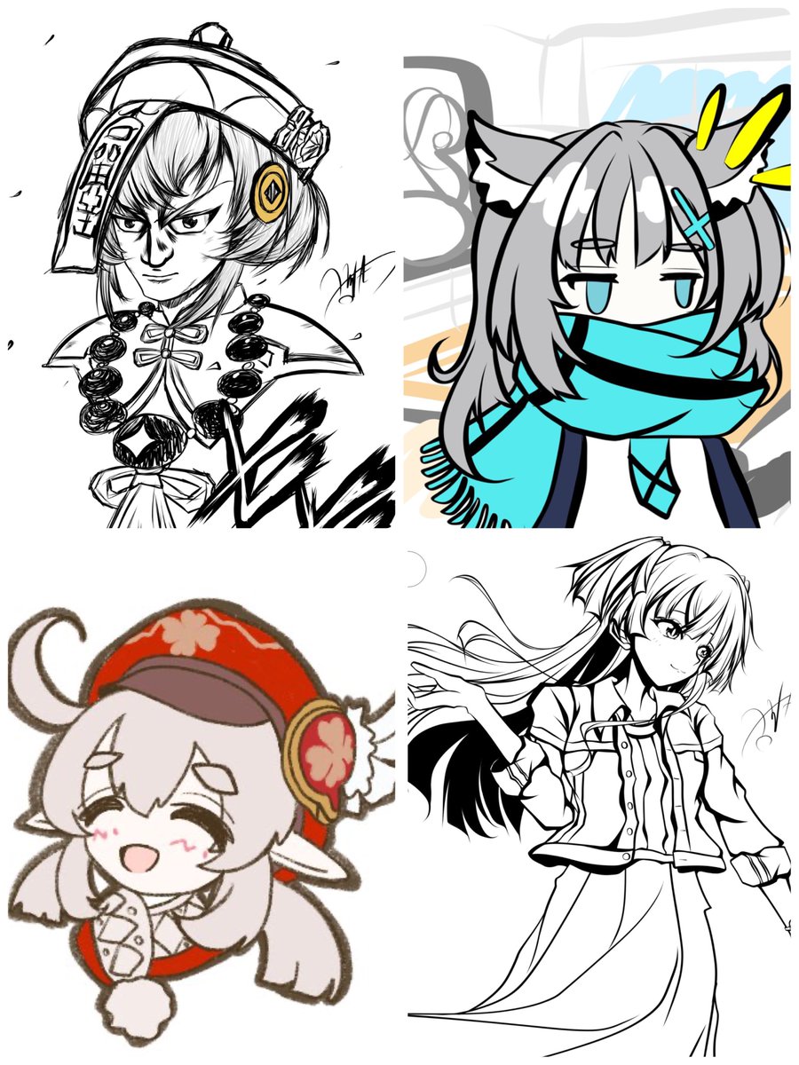 #今月描いた絵を晒そう
今月は2枚+描き途中とかラクガキがちょこちょこ。最近描き途中のものがめっちゃ増えてるので来月はもっと完成させます💪 