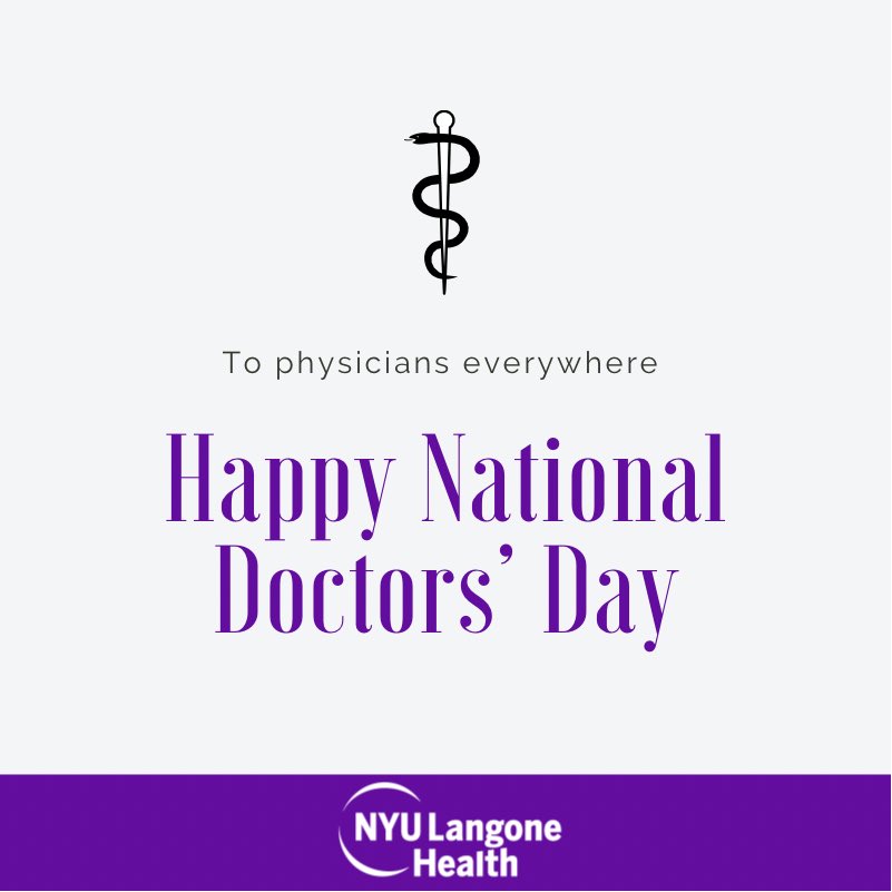 NYULangonePCCSM (@nyulangonepccsm) on Twitter photo Happy #NationalDoctorsDay to all physicians, especially those at <a href="/nyulangone/">NYU Langone Health</a> <a href="/BellevueHosp/">NYC Health + Hospitals/Bellevue</a> <a href="/NYULangoneBK/">NYU Langone in Brooklyn</a> & <a href="/NYULangoneLI/">NYU Langone Hospital—Long Island</a>. Thank you for your commitment to our patients! Happy #NationalDoctorsDay to all physicians, especially those at <a href="/nyulangone/">NYU Langone Health</a> <a href="/BellevueHosp/">NYC Health + Hospitals/Bellevue</a> <a href="/NYULangoneBK/">NYU Langone in Brooklyn</a> & <a href="/NYULangoneLI/">NYU Langone Hospital—Long Island</a>. Thank you for your commitment to our patients!