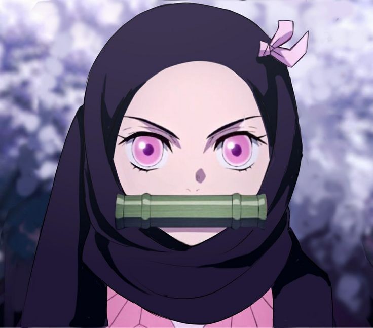 Anime character of a girl wearing a hijab