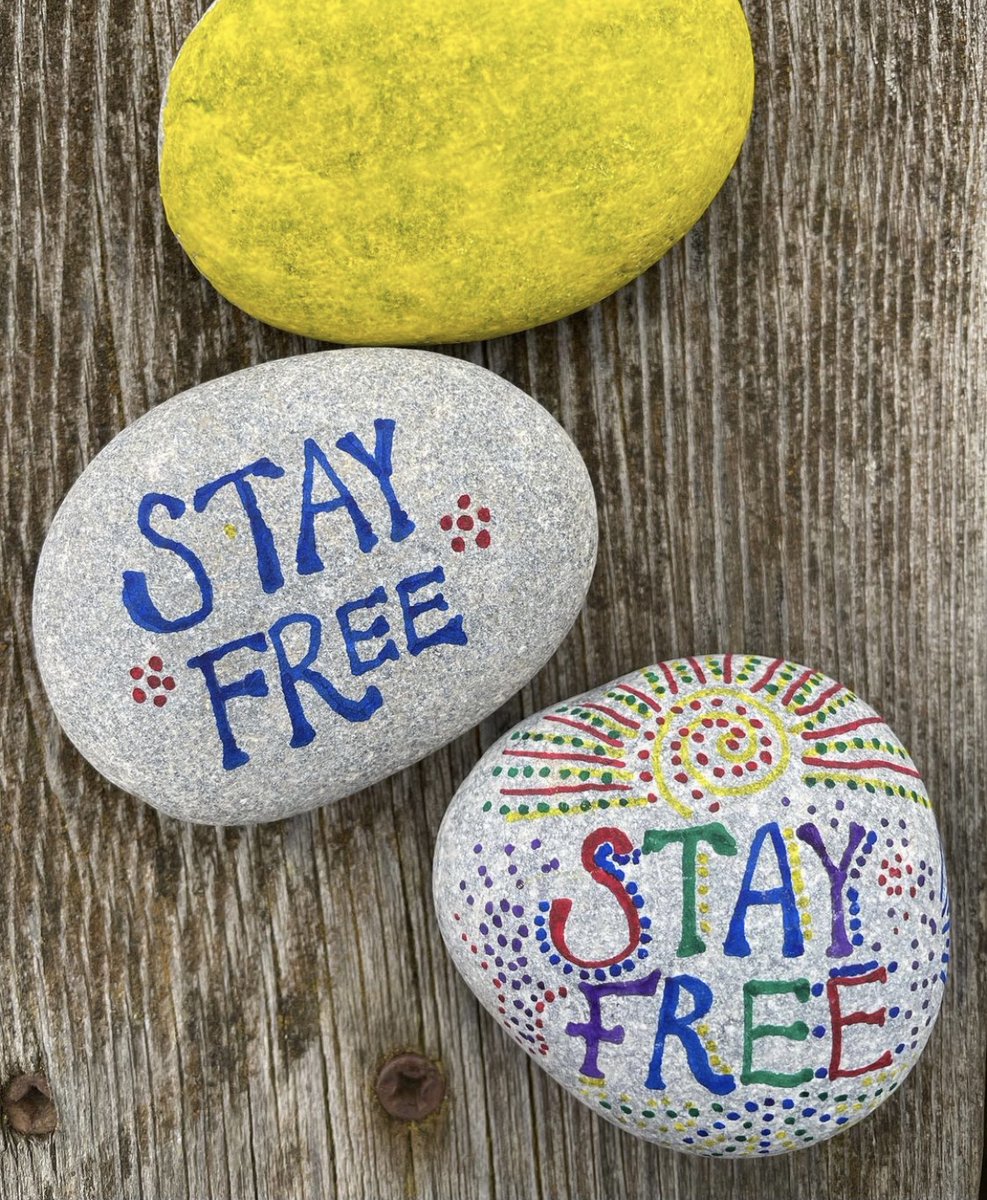 NvrForgetTIBET's tweet photo. #PeaceRocks ✌🏼☮️

Thank you to @Rustyrockets for spreading peace in support of HH @Dalailama &amp; #NeverForgetTibet

Create your own message of unity on a rock &amp; a share it with the world using #peacerocks

#paintpeaceforward #StayFree #Tibet #DalaiLama #compassion #kindness #film https://t.co/XYg6GEDJ5I