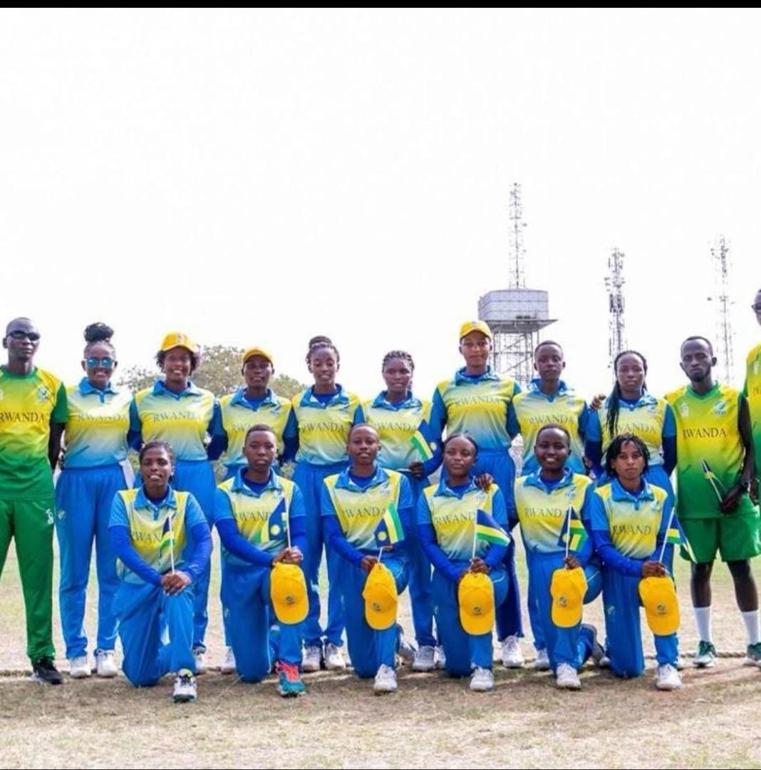 Rwanda Cricket Association (@rwandacricket) on Twitter photo Rwanda ladies have done it again chasing down #SierraLeone total of 71runs for the loss of 1 wicket and thus winning by 9 wickets .
#GiselleIshimwe scoring 42 runs off 38 balls to earn herself the player of the match trophy.
<a href="/Rwanda_Sports/">Ministry of Sports|Rwanda</a>
<a href="/AuroreMimosa/">Aurore Mimosa Munyangaju</a>
<a href="/RwandaOlympic/">Rwanda National Olympic and Sports Committee</a> Rwanda ladies have done it again chasing down #SierraLeone total of 71runs for the loss of 1 wicket and thus winning by 9 wickets .
#GiselleIshimwe scoring 42 runs off 38 balls to earn herself the player of the match trophy.
<a href="/Rwanda_Sports/">Ministry of Sports|Rwanda</a>
<a href="/AuroreMimosa/">Aurore Mimosa Munyangaju</a>
<a href="/RwandaOlympic/">Rwanda National Olympic and Sports Committee</a>