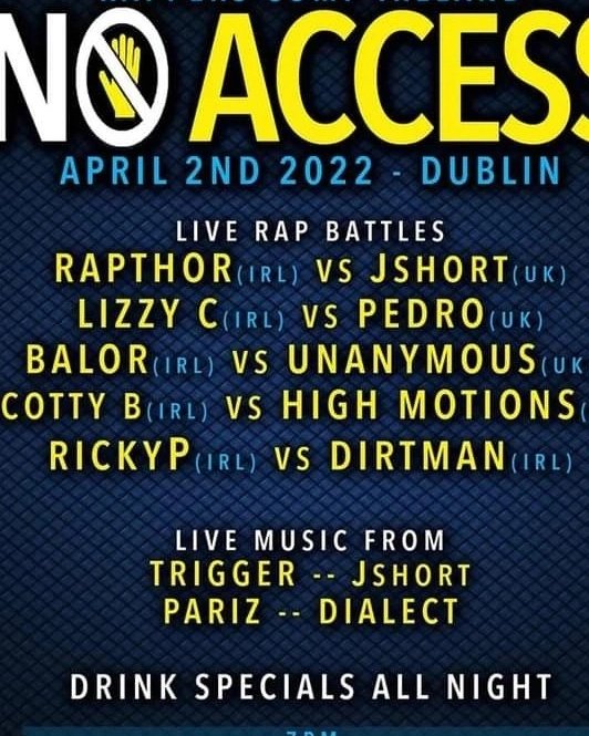 MsIrishHipHop's tweet photo. It's happening Saturday In Dublin City ! https://t.co/80yQrZkZg7