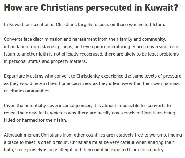 IBCBukitIndah's tweet photo. This week we are also praying for #Kuwait, number 49 on the #OpenDoors #WorldWatchList for #PersecutedChristians.
#Prayer for the #Worldwide #Church.
https://t.co/eEyNkqn7oD https://t.co/cv5988luOV
