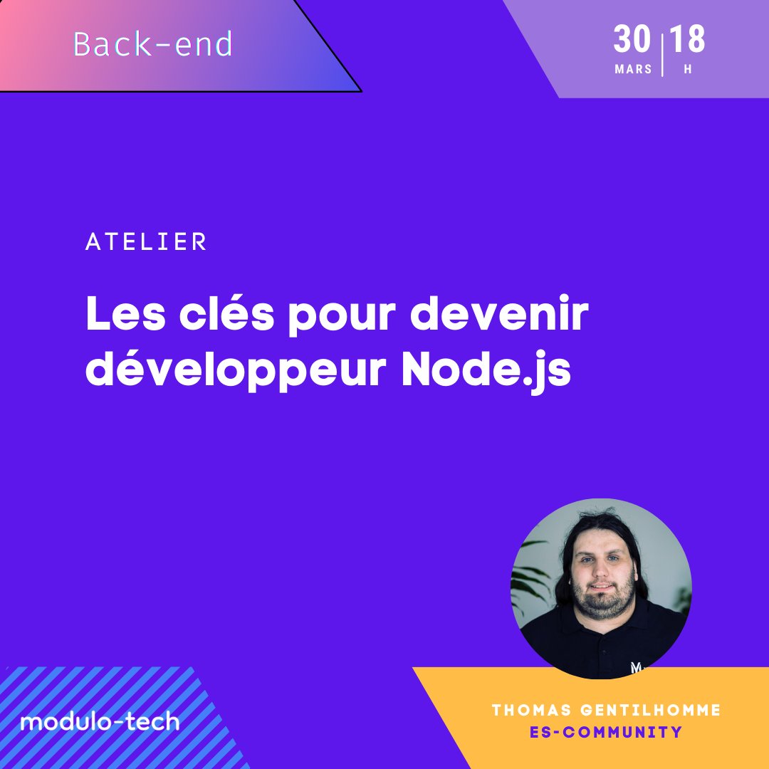Modulo_Academy's tweet photo. Ce soir, on est live avec @fraxken !

Un des meilleurs experts Node pour vous expliquer comment devenir un bon développeur back 💥

Pour s'inscrire : https://t.co/3nmfe4AhI7

#node #nodejs #backenddeveloper #backend #developer #developpeur #programmation https://t.co/diInQqQH9a