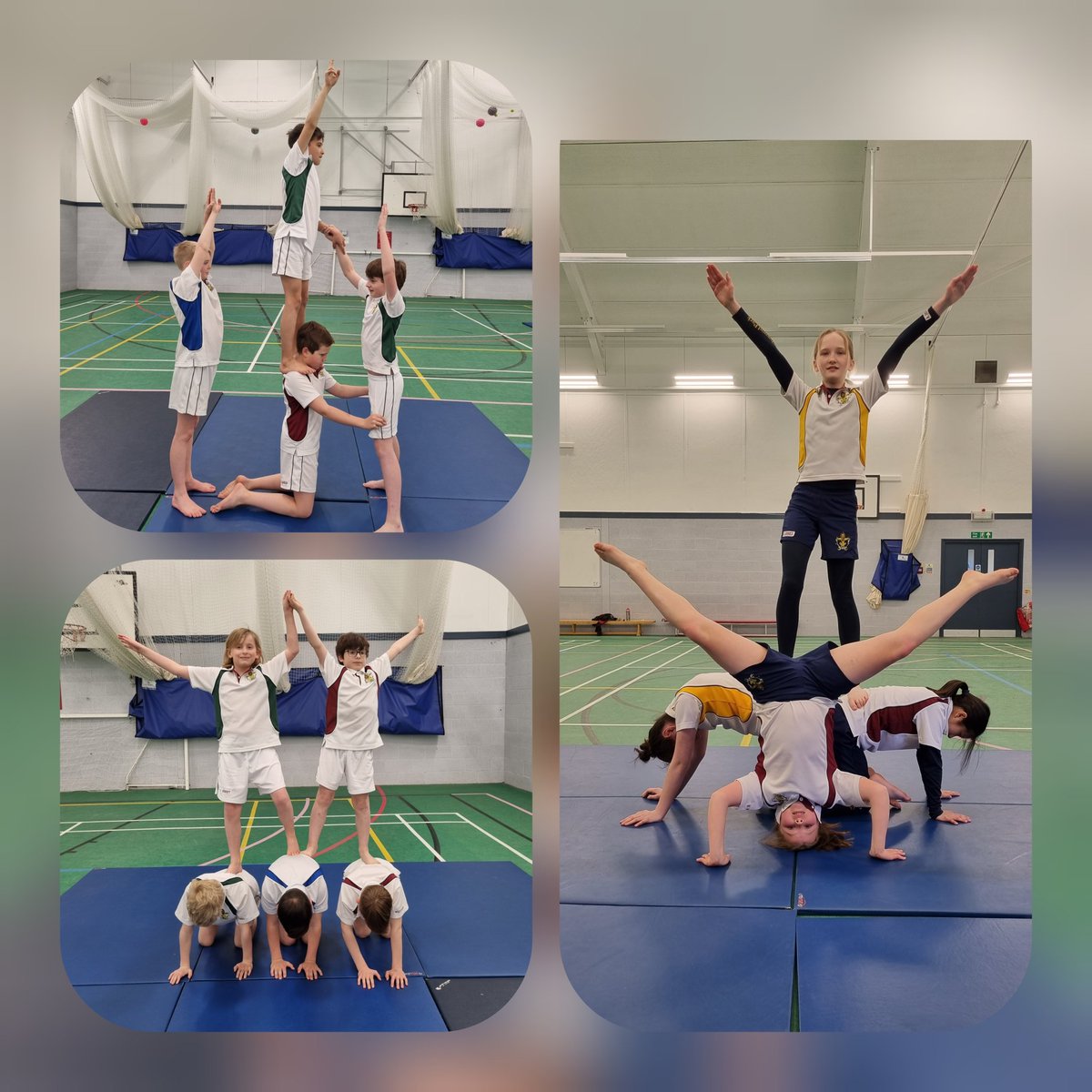 BWPSport's tweet photo. Y6 have enjoyed their gymnastic partner and group balance work in PE this term! #teamwork #5secs #goodbodytension #fullextension #presentation https://t.co/Z3xD9II2ZW