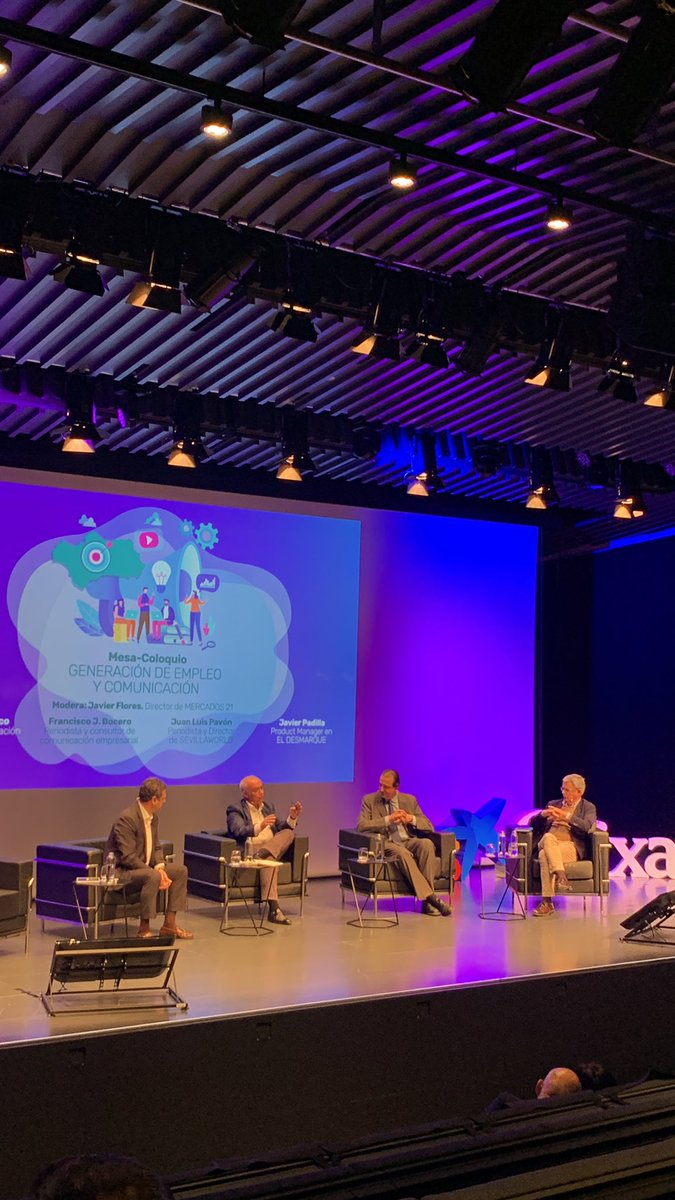 #JornadasAACOM
<a href="/juanluispavon1/">Juan Luis Pavón</a> Director de <a href="/WorldSevilla/">Sevilla World</a> nos explica que su clave de futuro es hacer una simbiosis al usar y comunicar con las nuevas tecnologías. 
<a href="/apcnet/">APC-Asociación para el Progreso de la Comunicación</a> <a href="/AACOMAndalucia/">Asociación de Empresas de Comunicación · Andalucía</a>