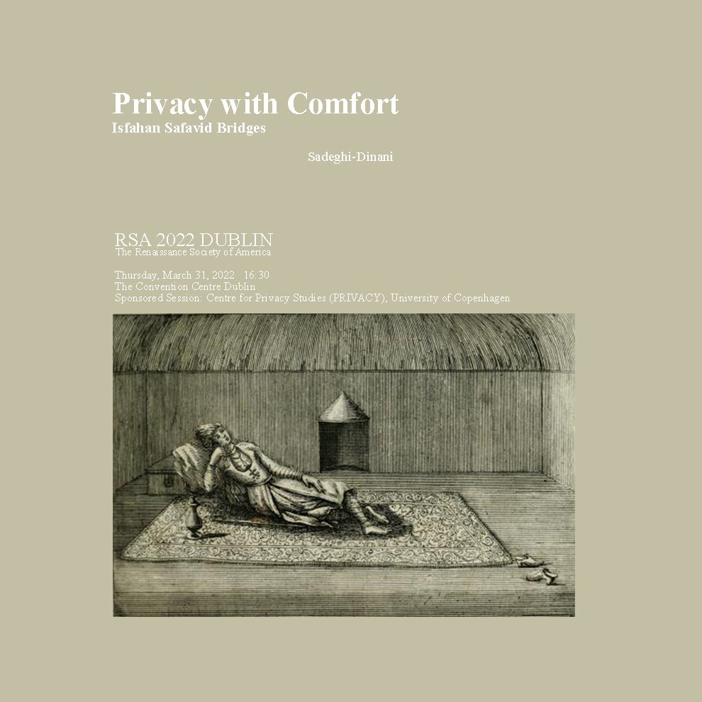 InterEsseStudio's tweet photo. Check out: Privacy with Comfort: Isfahan Safavid Bridges @RSAorg The 68th Annual Meeting of the Renaissance Society of America (Dublin, Ireland) https://t.co/6ghKGQ8iFK  #rsa2022 #RenSA22 https://t.co/yZQ2Rkcd00