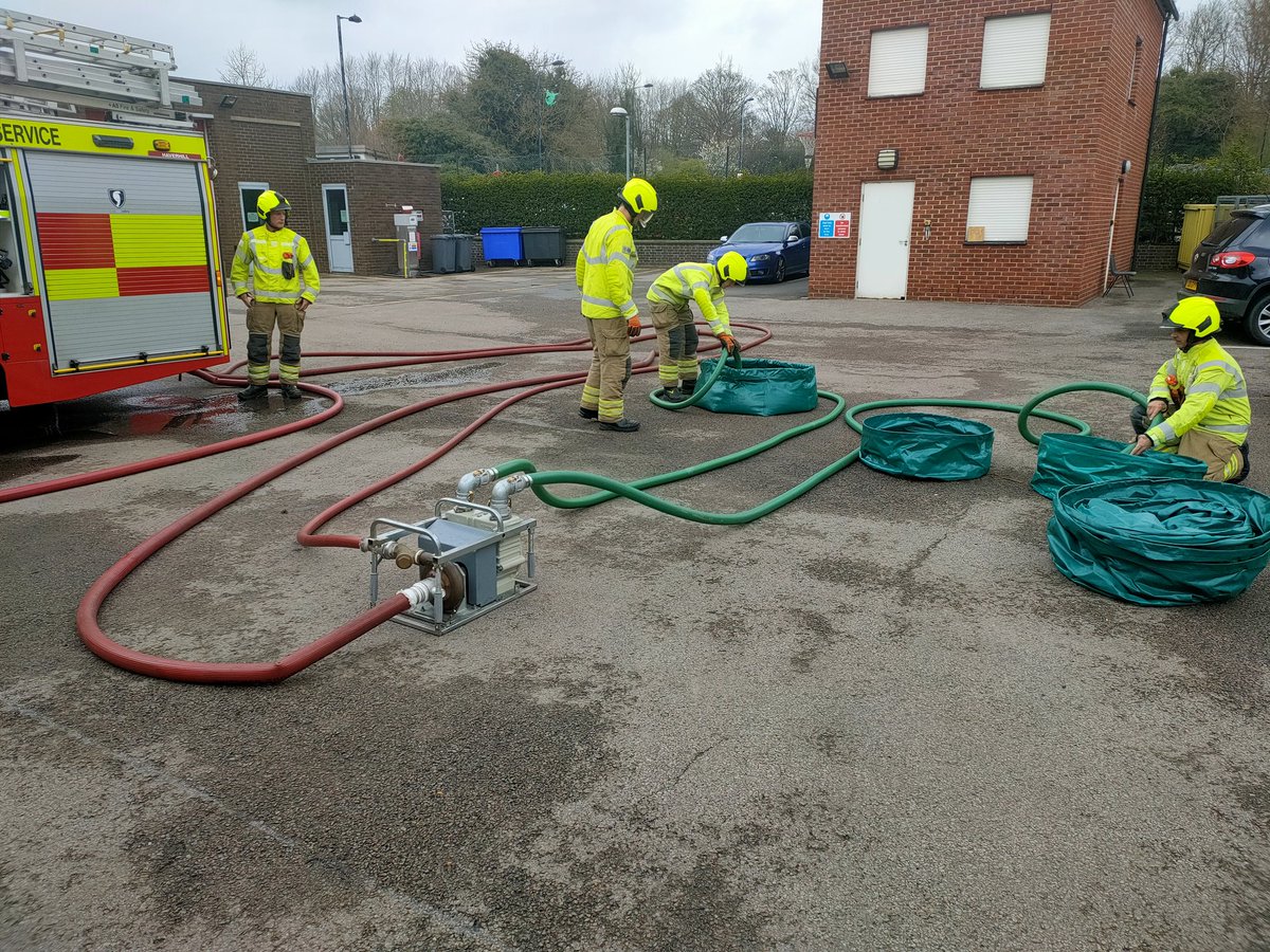 As part of the Operational support unit stationed at Haverhill, the crew have been maintaining its competency of the use of specialist environmental protection equipment supplied by environment agency.