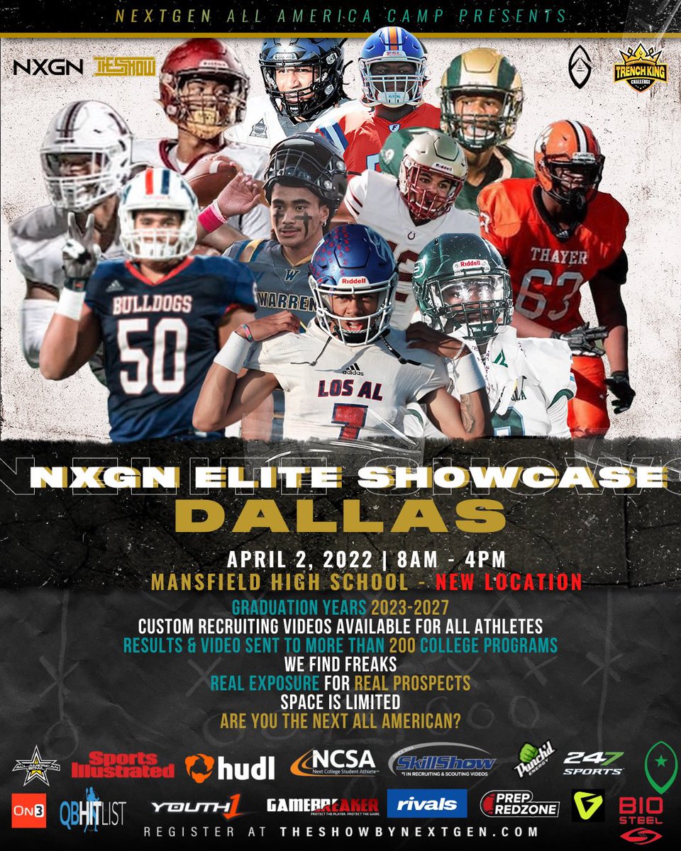 NxgnCamps's tweet photo. Everything is BIGGER in TEXAS! 400 Athletes Registered to Compete #wefindfreaks #nxgnelite https://t.co/Cll4zTyyBb