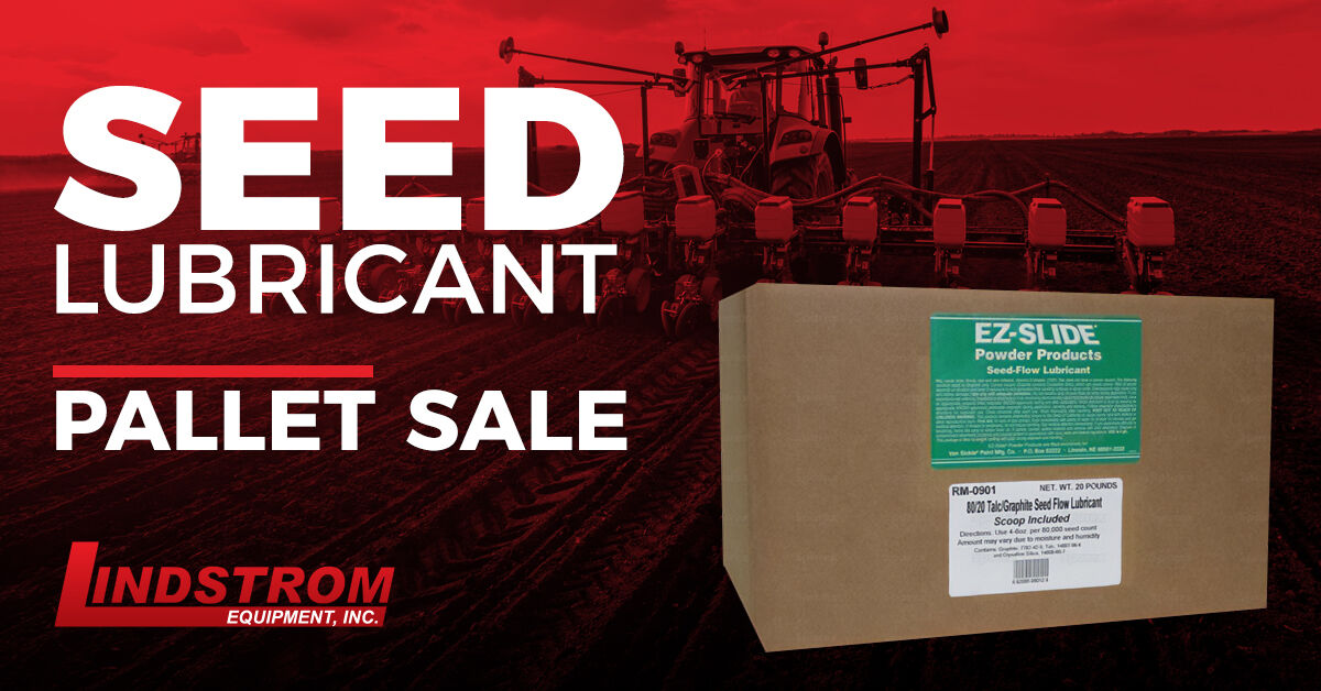 LindstromEquip's tweet photo. Buy a pallet of 45 boxes of Sparex EZ-Slide Seed Lubricant and earn FREE freight ($250 value)!
https://t.co/k876M1I6ym https://t.co/0QrGBp3M4C