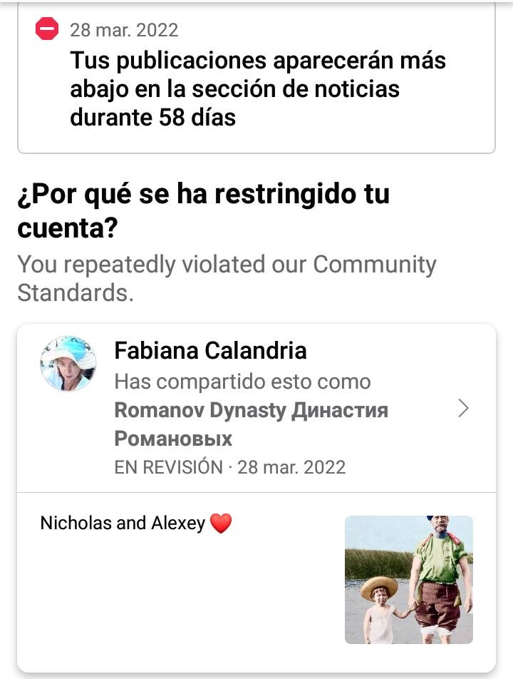 CalandriaRSS's tweet photo. Para FACEBBOK Esta fotografia del año 1907 es una infraccion a las normas me reiteran censuras y bloqueos. HAY O NO QUE REGULAR FACEBOOK DE FORMA JURIDICA? Son Nicholas II y Tsesarevich Alexey Romanov .
#Censura 
#Facebook 
#albertofernandez 
#Historia https://t.co/xZKpuFEKeu