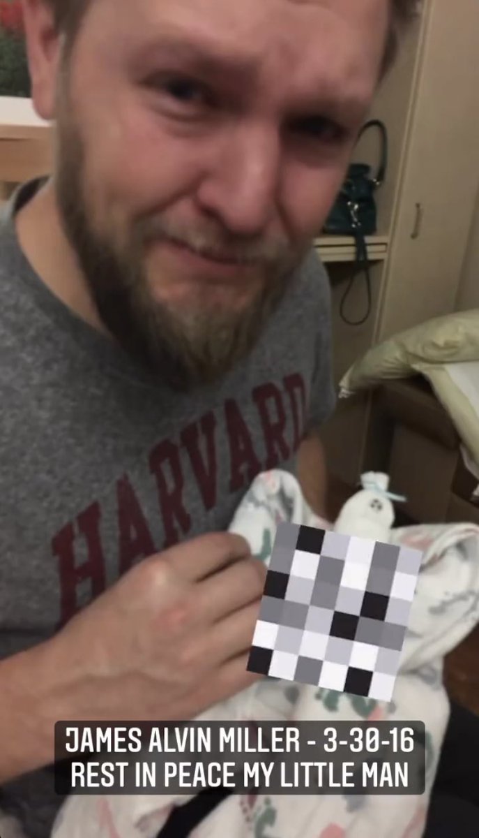 CM1984's tweet photo. Today please take the time to do a RAOK for my son James Alvin Miller - 3-30-16. Miscarriage is a bitch not only for the mommas out there, but the dads too. I miss my 1st born some dearly & I know he’s up in heaven looking down on us as he fishes w/his great grandfathers. #RIPJAM https://t.co/1zkWcvseHb