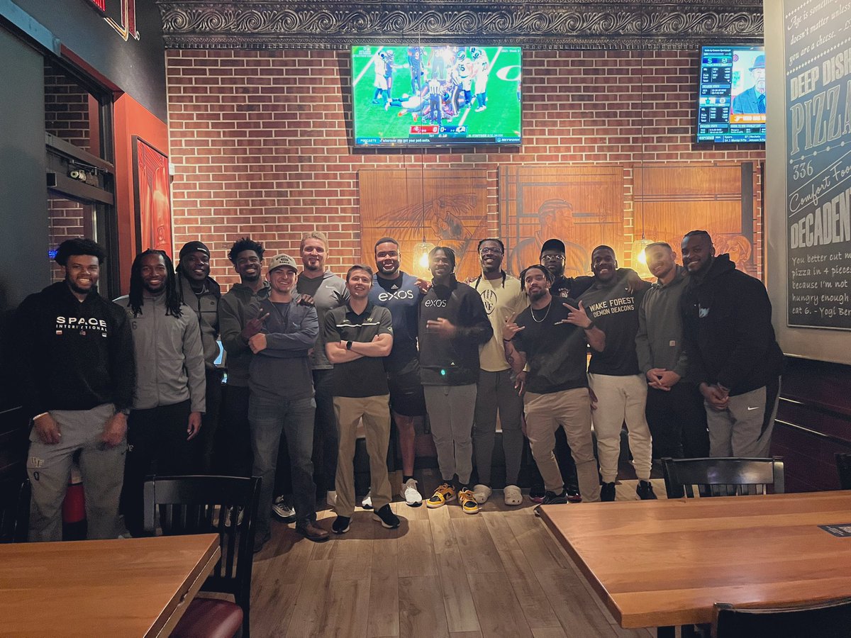 To our <a href="/WakeFB/">Wake Forest Football</a> 2022 ProDay participants, good luck today fellas.

We thank you for your leadership and commitment to pushing this program to greatness. Continue to represent your family’s and this university with honor.

And alway remember <a href="/WakeForest/">Wake Forest University</a> will always be your home 🎩